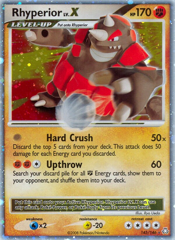 Rhyperior LV.X - 145/146 - Rare Holo LV.X (Inglés Foil MP)