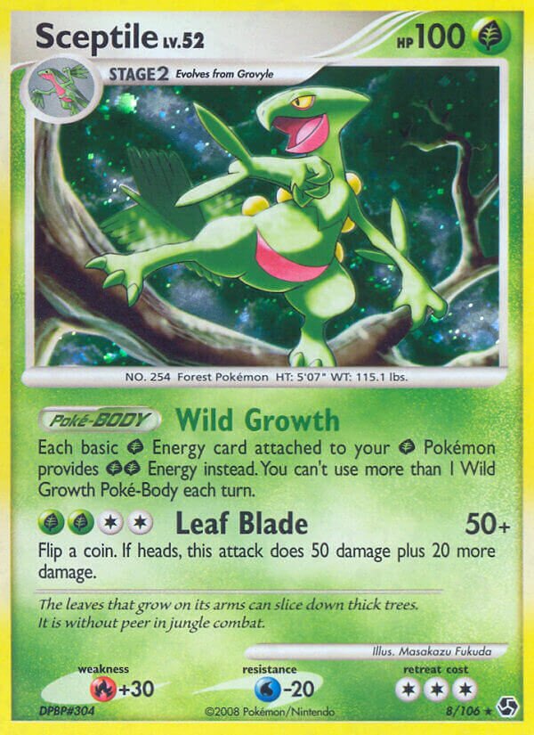 Sceptile - 8/106 - Rare Holo (Inglés Foil NM)