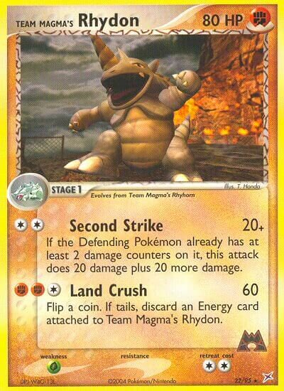 Team Magma's Rhydon - 22/95 - Rare (Inglés LP)