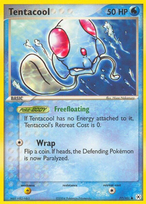 Tentacool - 77/101 - Common (Inglés Reverse Holo NM)