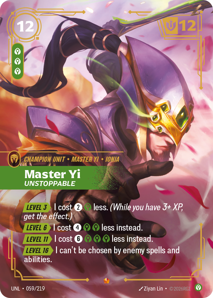 Master Yi - Unstoppable - 059/219