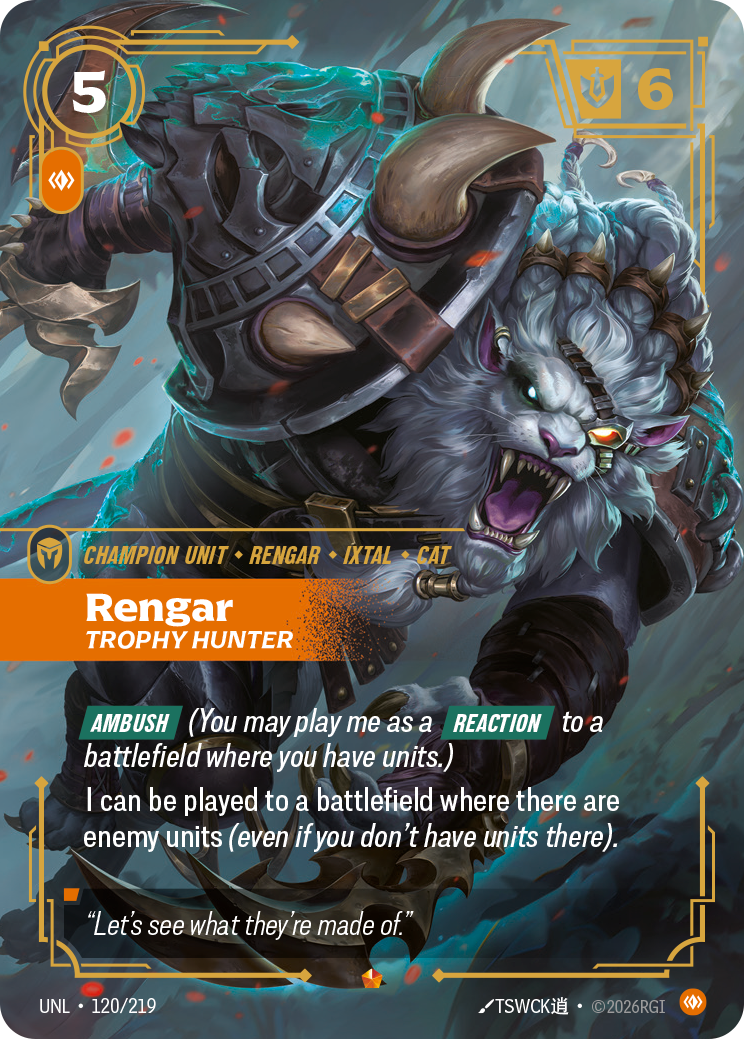 Rengar - Trophy Hunter - 120/219