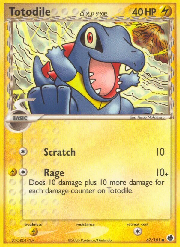 Totodile - 67/101 - Common (Inglés HP)