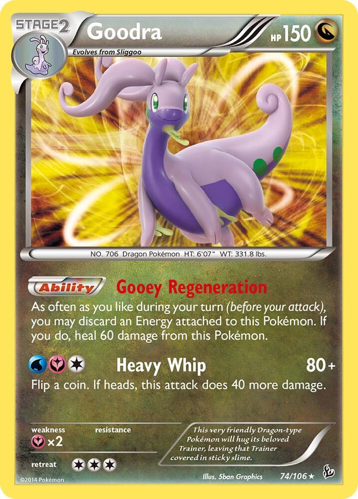 Goodra - 74/106 - Rare Holo (Inglés Foil NM)