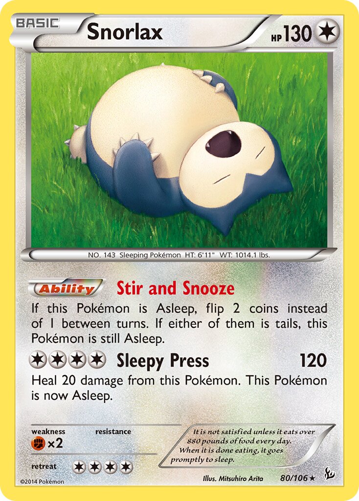 Snorlax - 80/106 - Rare (Inglés LP)