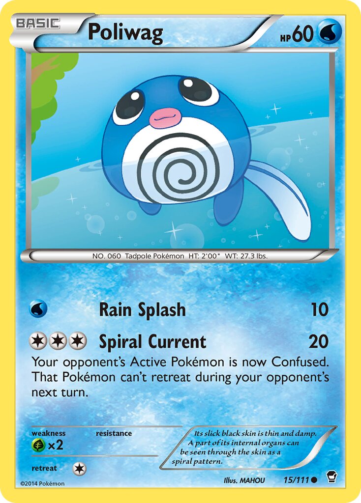 Poliwag - 15/111 - Common (Inglés MP)