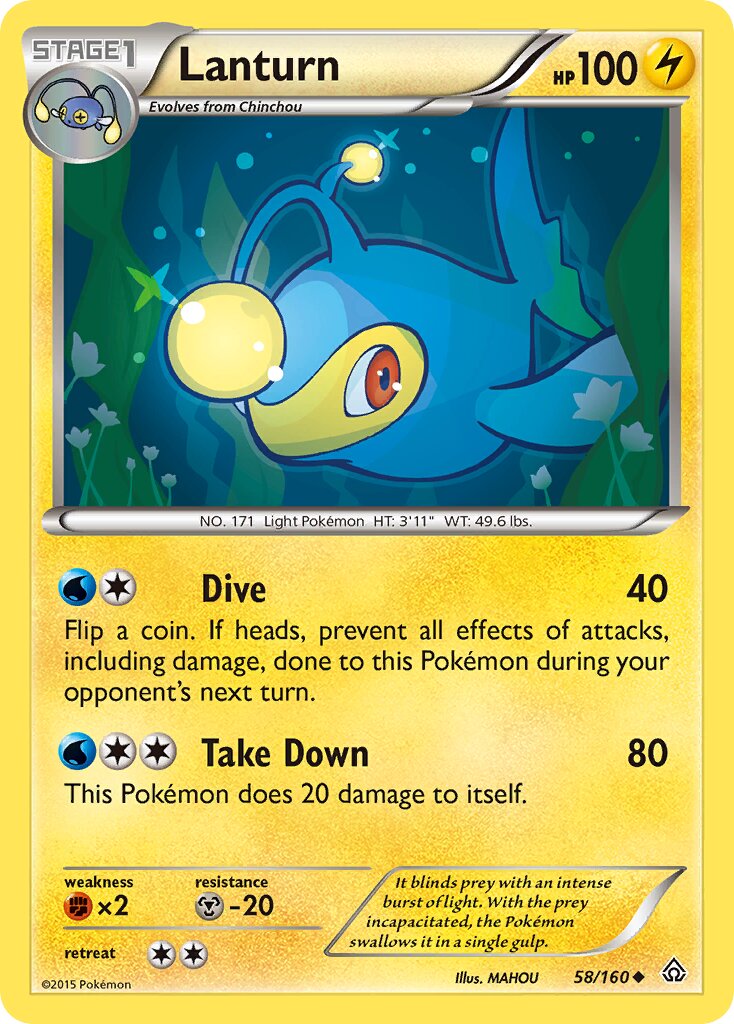 Lanturn - 58/160 - Uncommon (Inglés NM)