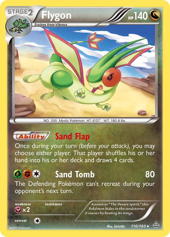 Flygon - 110/160 - Rare Holo (Inglés Foil LP)