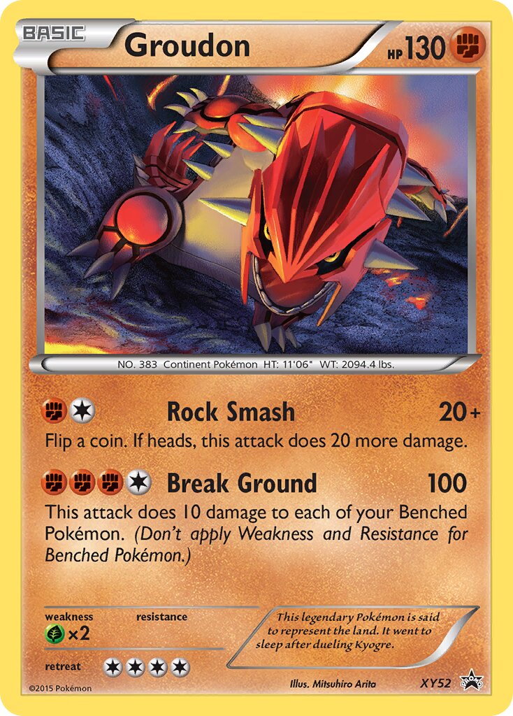 Groudon - XY52 - Promo (Inglés Foil MP)
