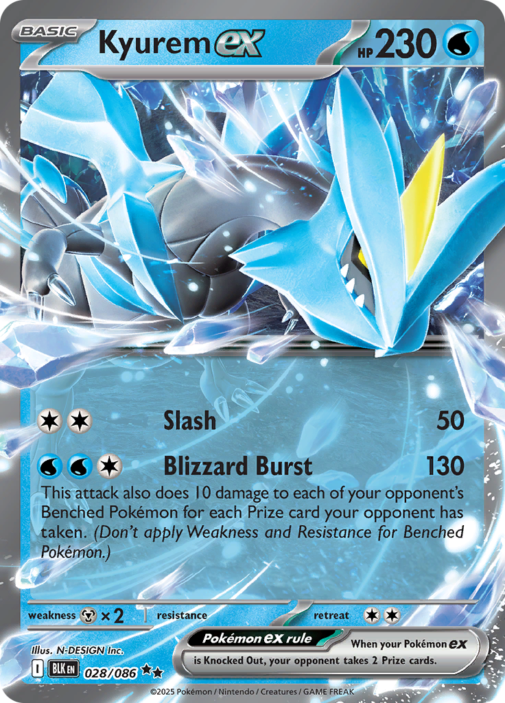 Kyurem ex - 028/086 - Double Rare