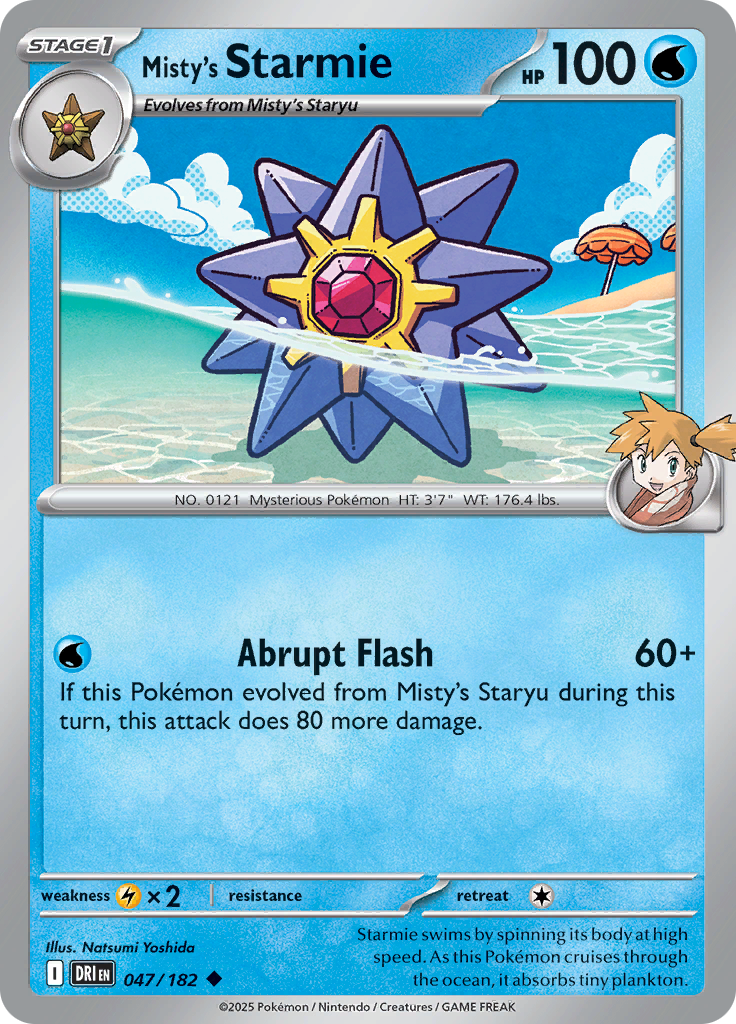 Misty's Starmie - 047/182 - Uncommon