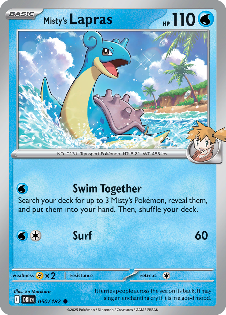 Misty's Lapras - 050/182 - Common (Español)