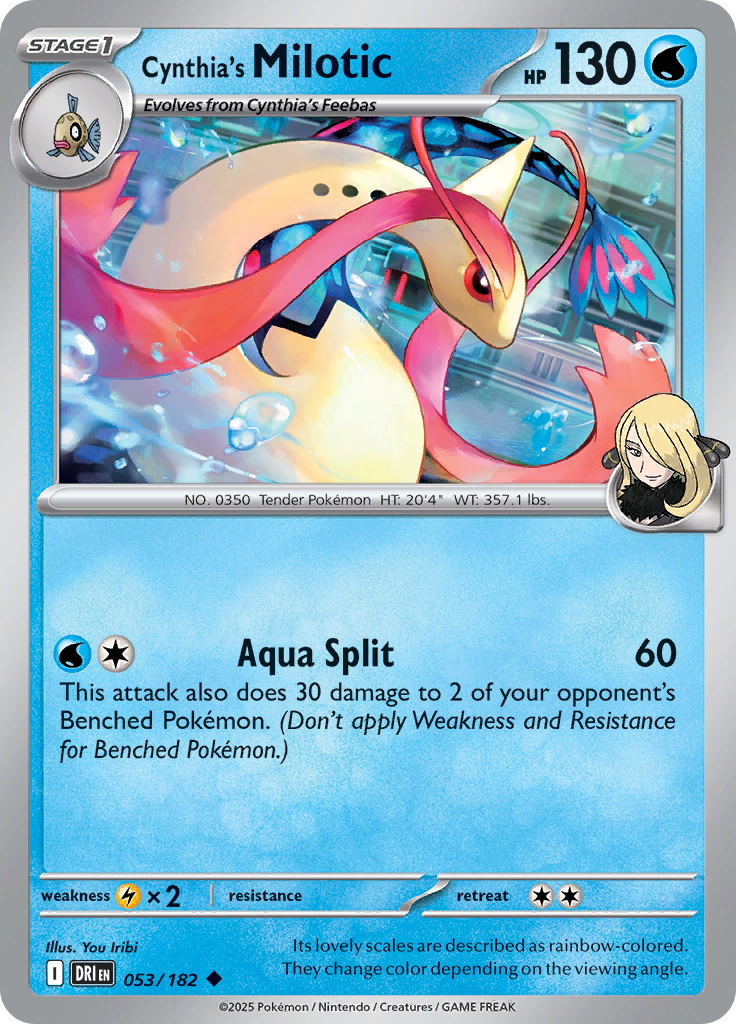 Cynthia's Milotic - 053/182 - Uncommon (Español)