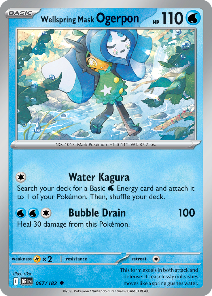 Wellspring Mask Ogerpon - 067/182 - Uncommon (Español)