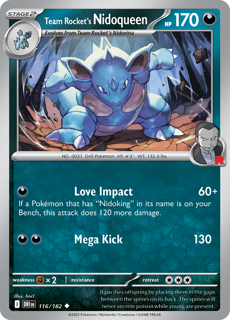Team Rocket's Nidoqueen - 116/182 - Uncommon