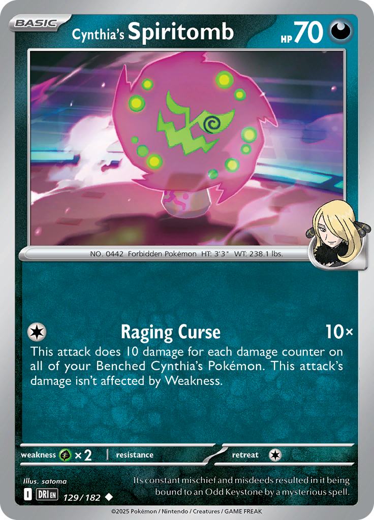 Cynthia's Spiritomb - 129/182 - Uncommon (Español)