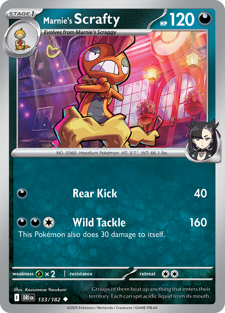 Marnie's Scrafty - 133/182 - Uncommon (Español)
