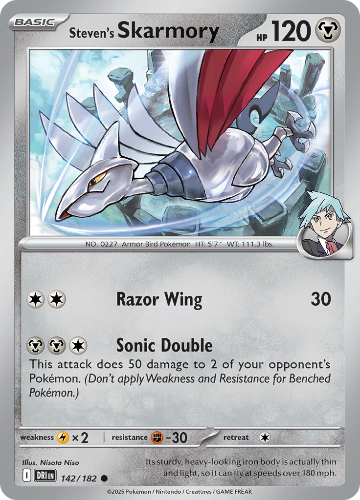 Steven's Skarmory - 142/182 - Common