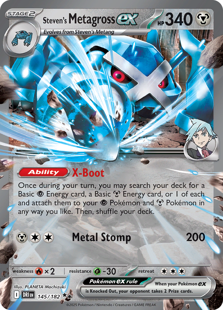 Steven's Metagross ex - 145/182 - Double Rare (Español)