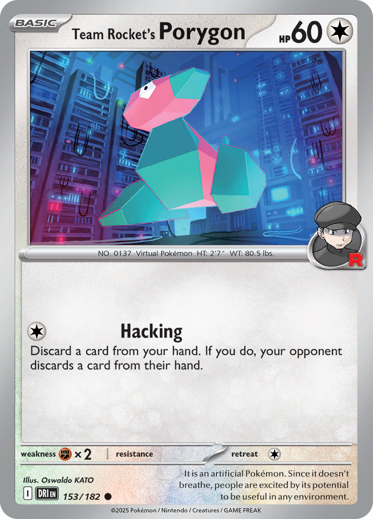 Team Rocket's Porygon - 153/182 - Common (Español)