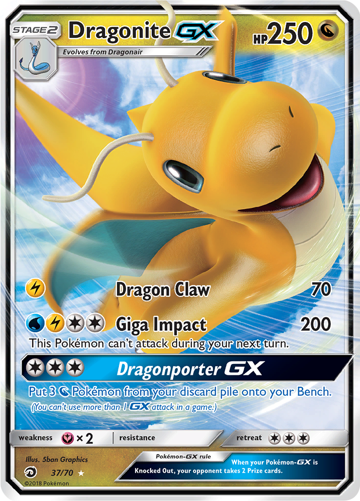 Dragonite GX - 37/70 - Ultra Rare (Español)