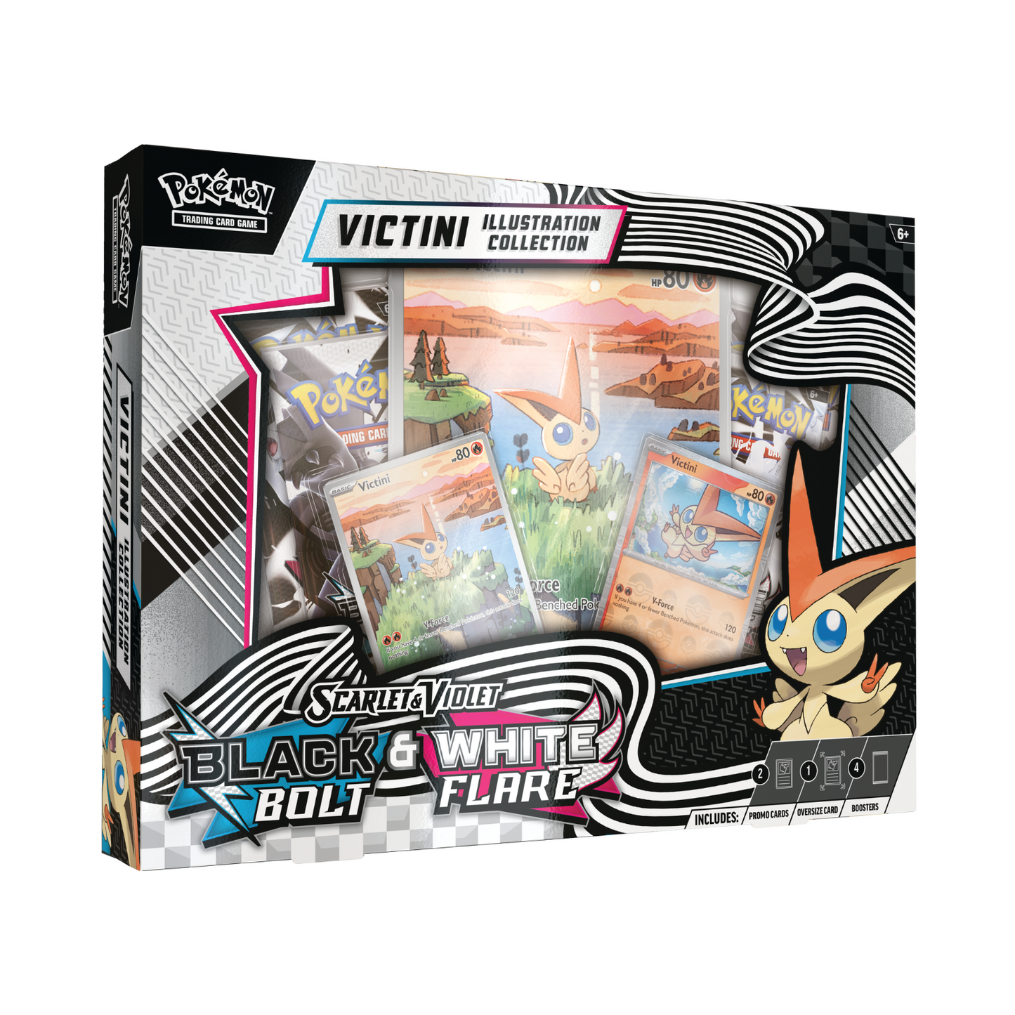 Black Bolt & White Flare: Victini Illustration Collection