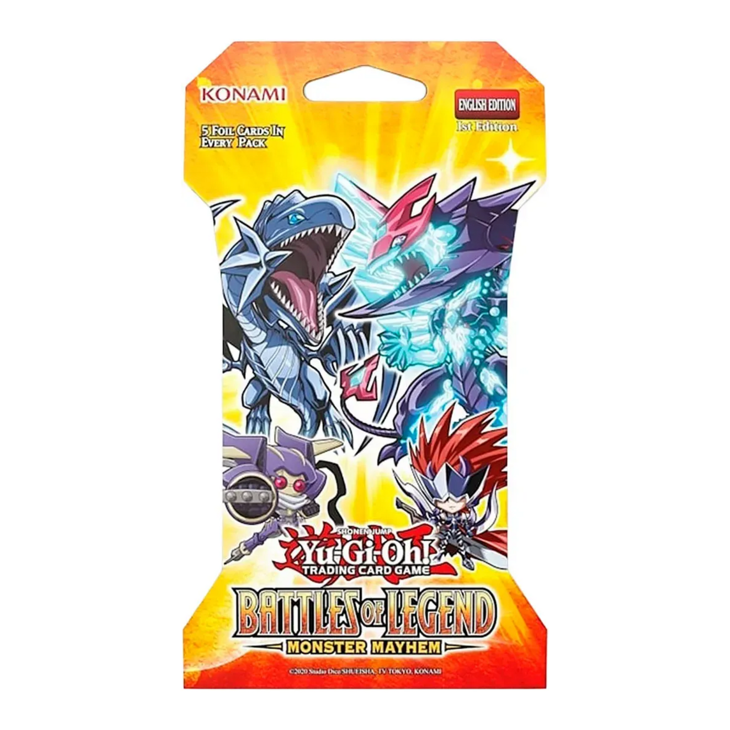Sleeved Booster pack - Monster Mayhem YuGiOh