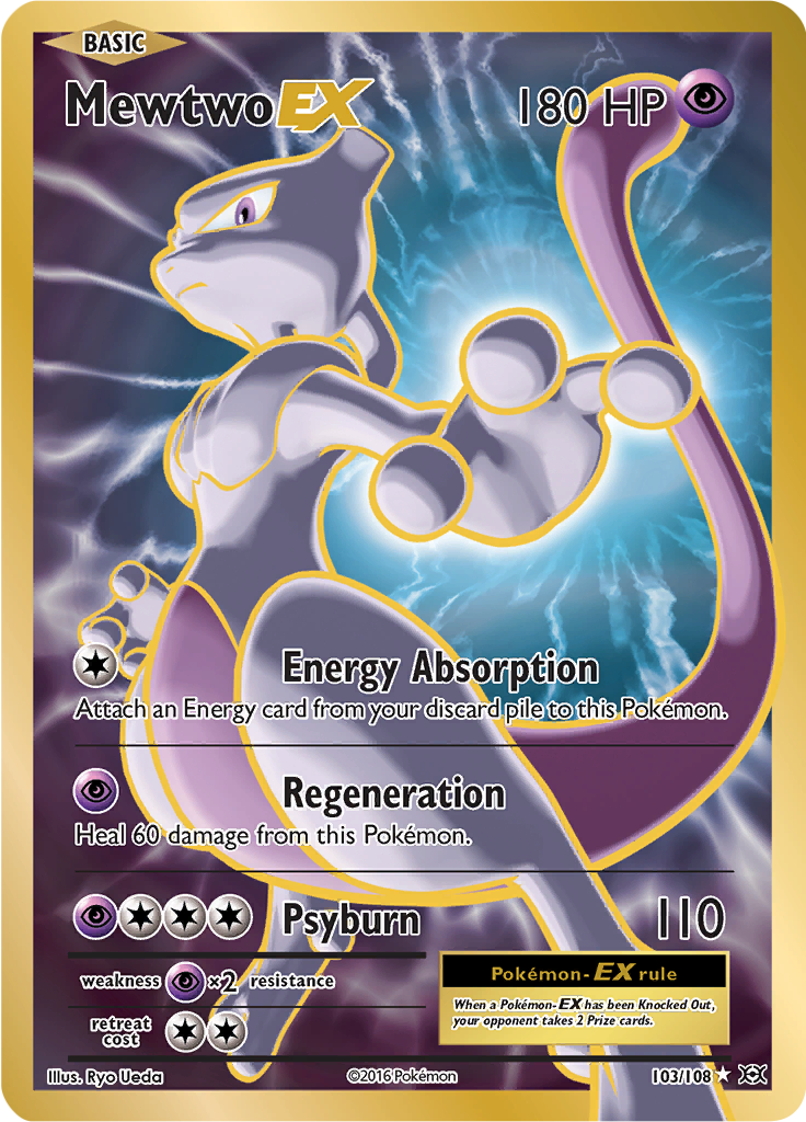 Mewtwo EX - 103/108 - Full Art Ultra Rare - MP