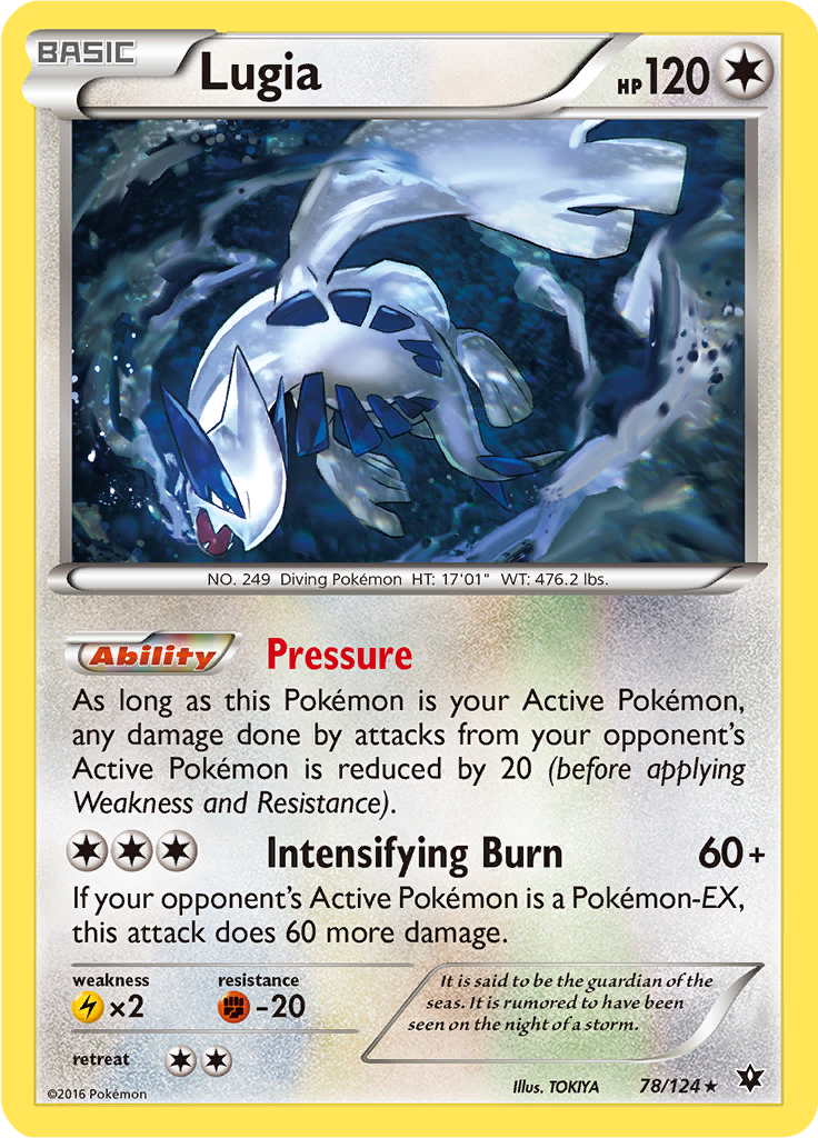 Lugia - 78/124 - Holo Rare - Deck Exclusives