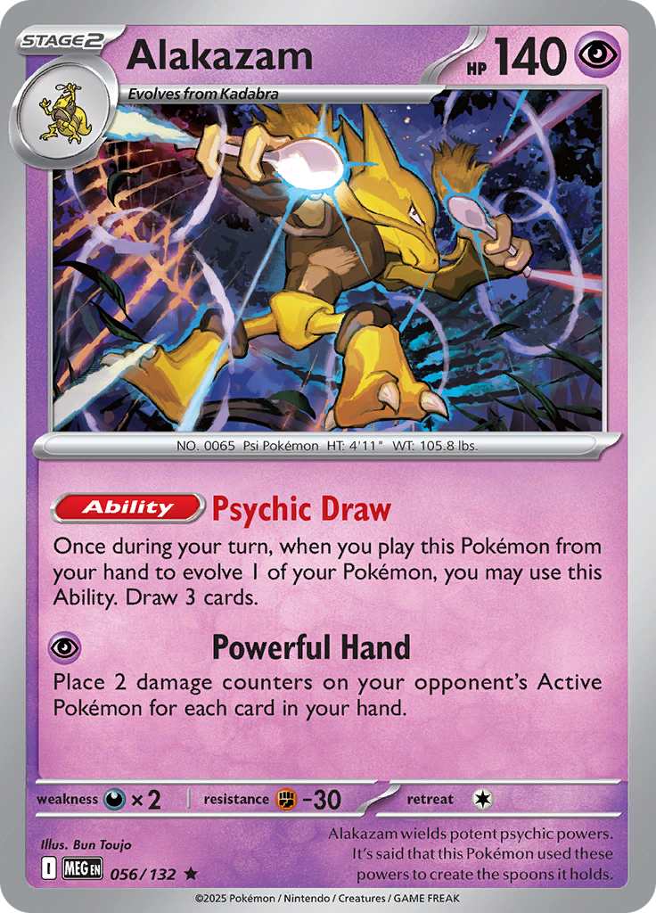 Alakazam - 056/132 - Holo Rare