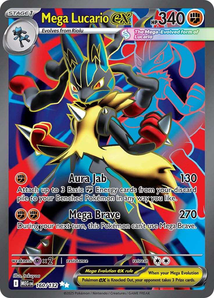 Mega Lucario ex - 160/132 - Ultra Rare
