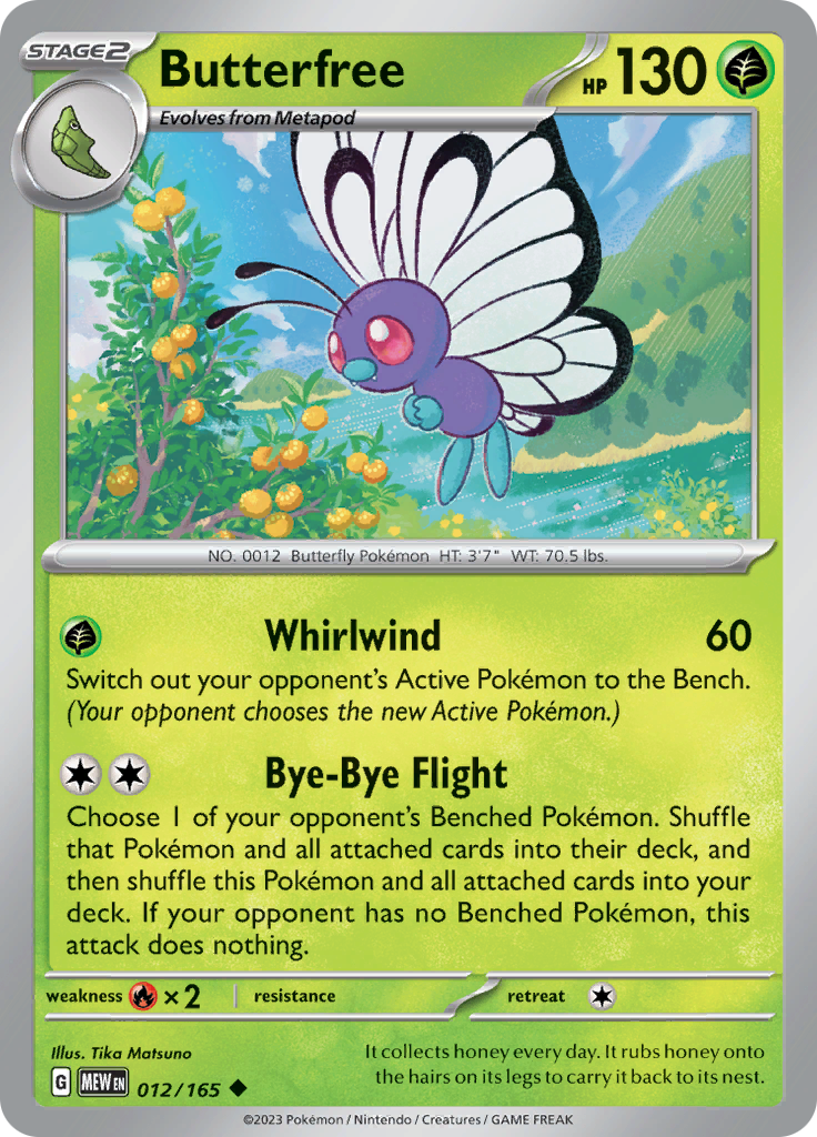 Butterfree - 012/165 - Uncommon (Español)