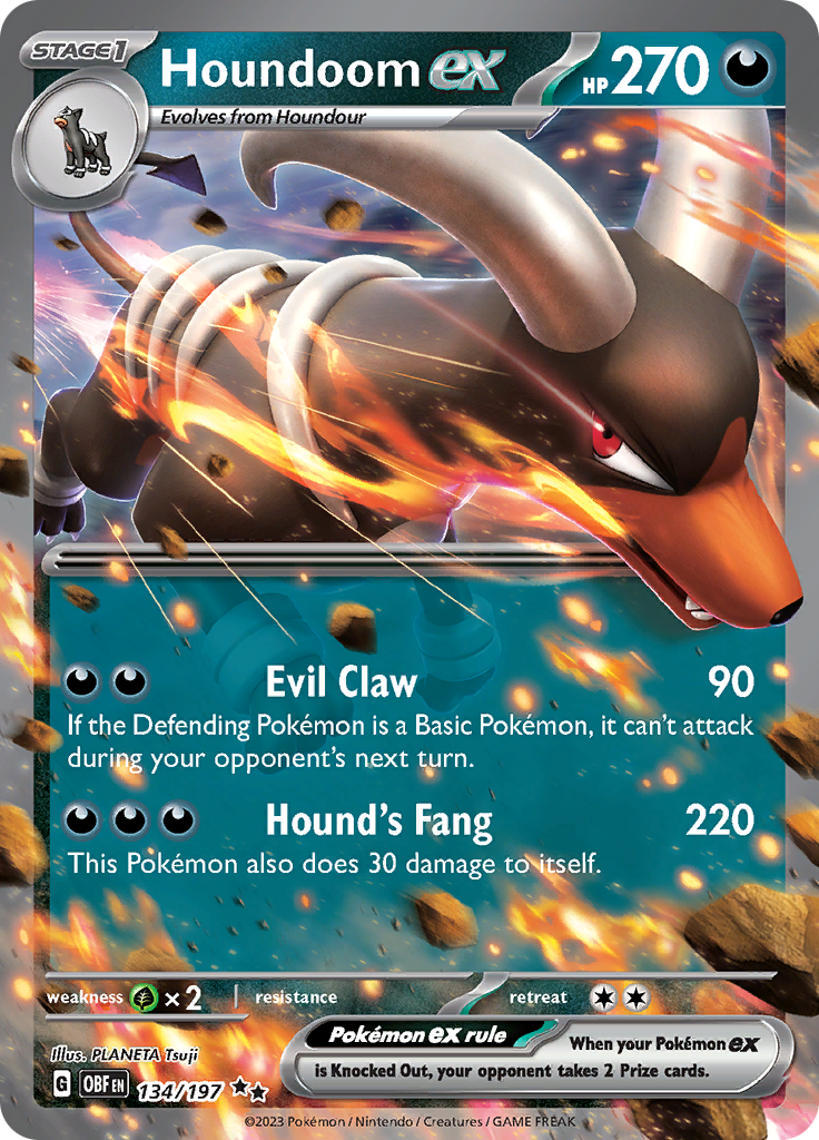 Houndoom ex - 134/197 - Ultra Rare