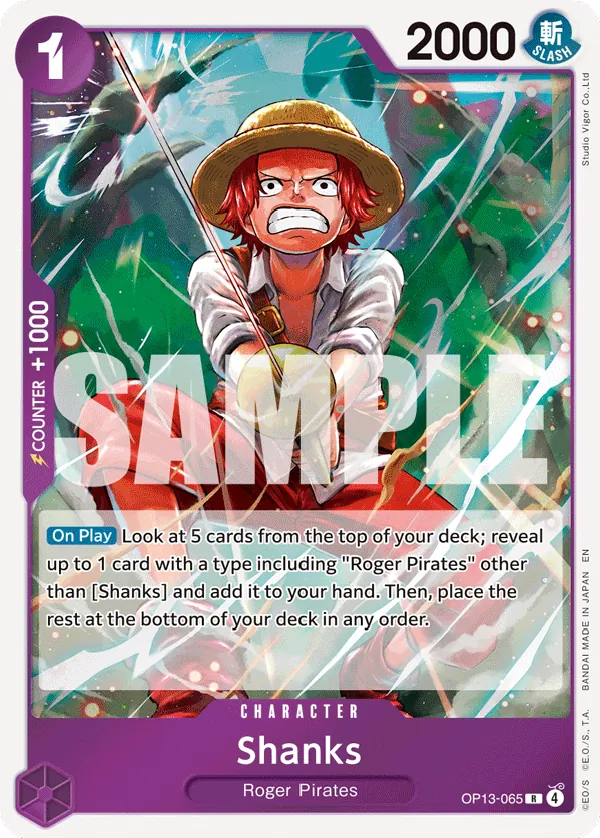 Shanks - OP13-065 - Rare - OP13-065