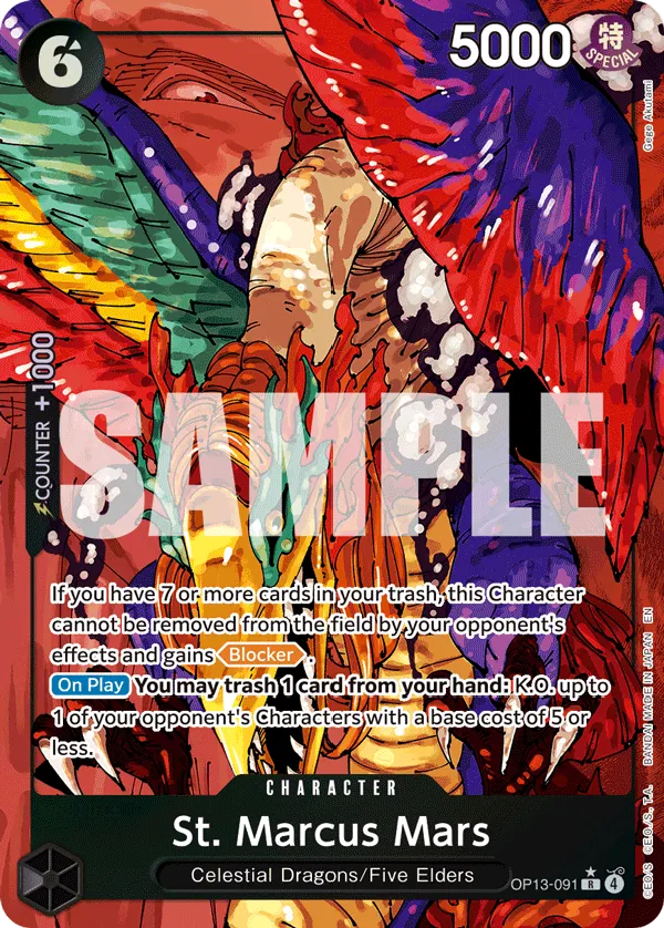St. Marcus Mars - OP13-091 - Alternate Art - OP13-091