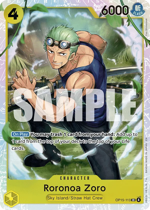 Roronoa Zoro - OP15-113 - Super Rare - OP15-113