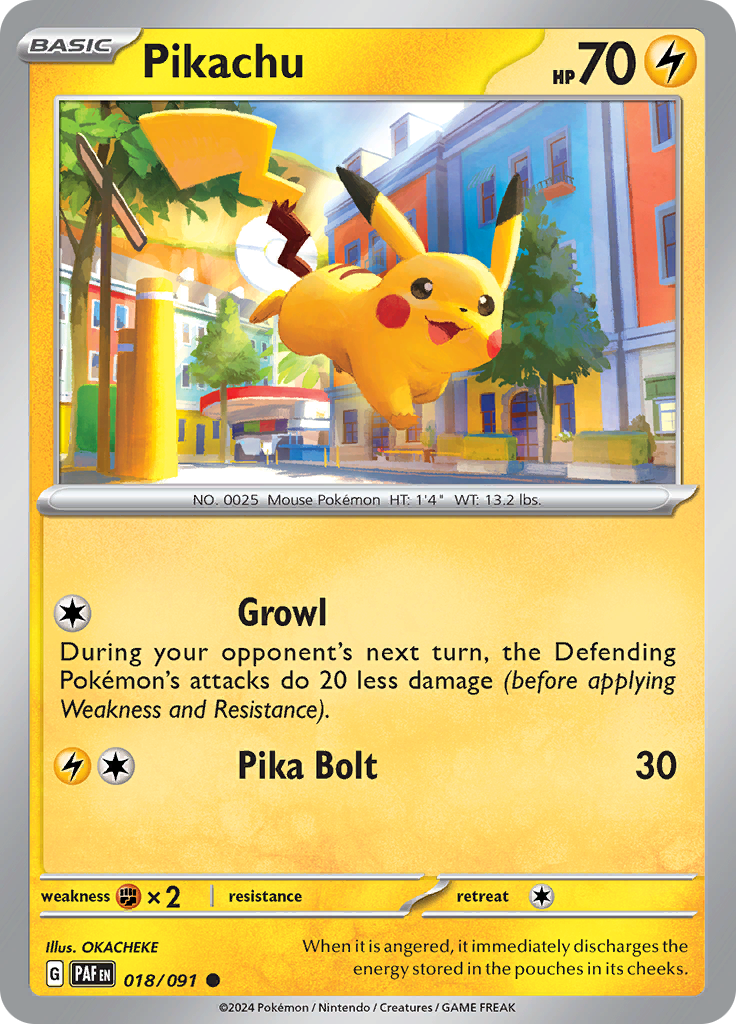 Pikachu - 018/091 - Common