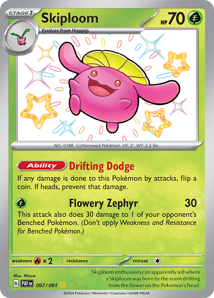 Skiploom - 097/091 - Shiny Rare