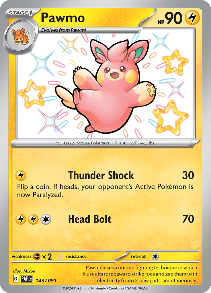Pawmo - 143/091 - Shiny Rare