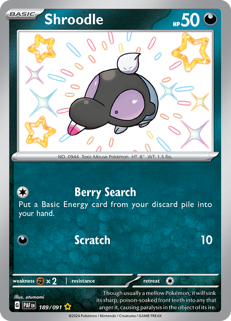 Shroodle - 189/091 - Shiny Rare