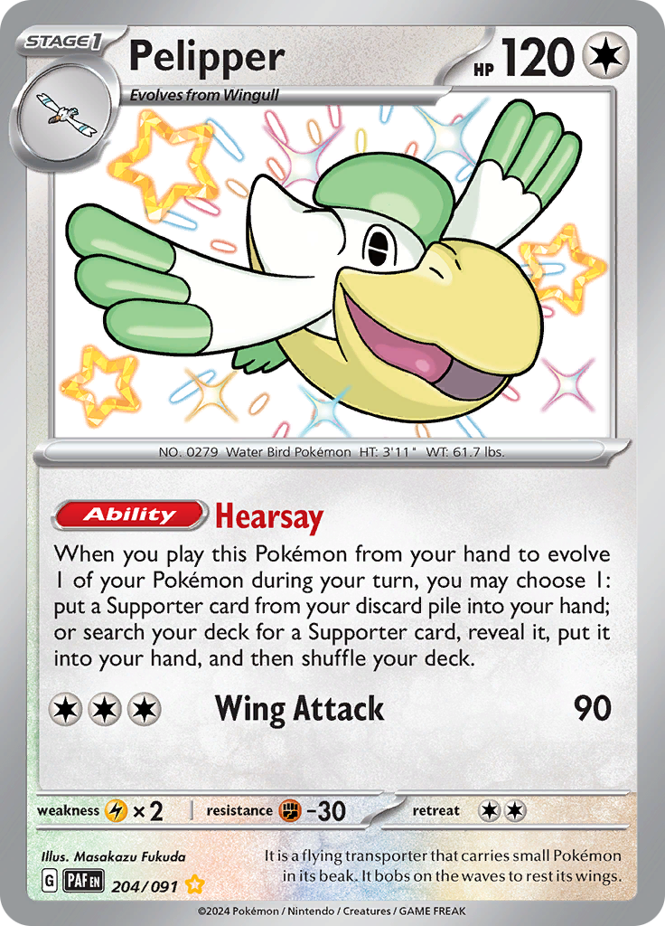 Pelipper - 204/091 - Shiny Rare