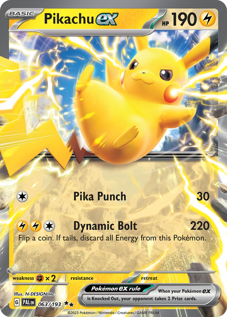 Pikachu ex - 063/193 - Ultra Rare