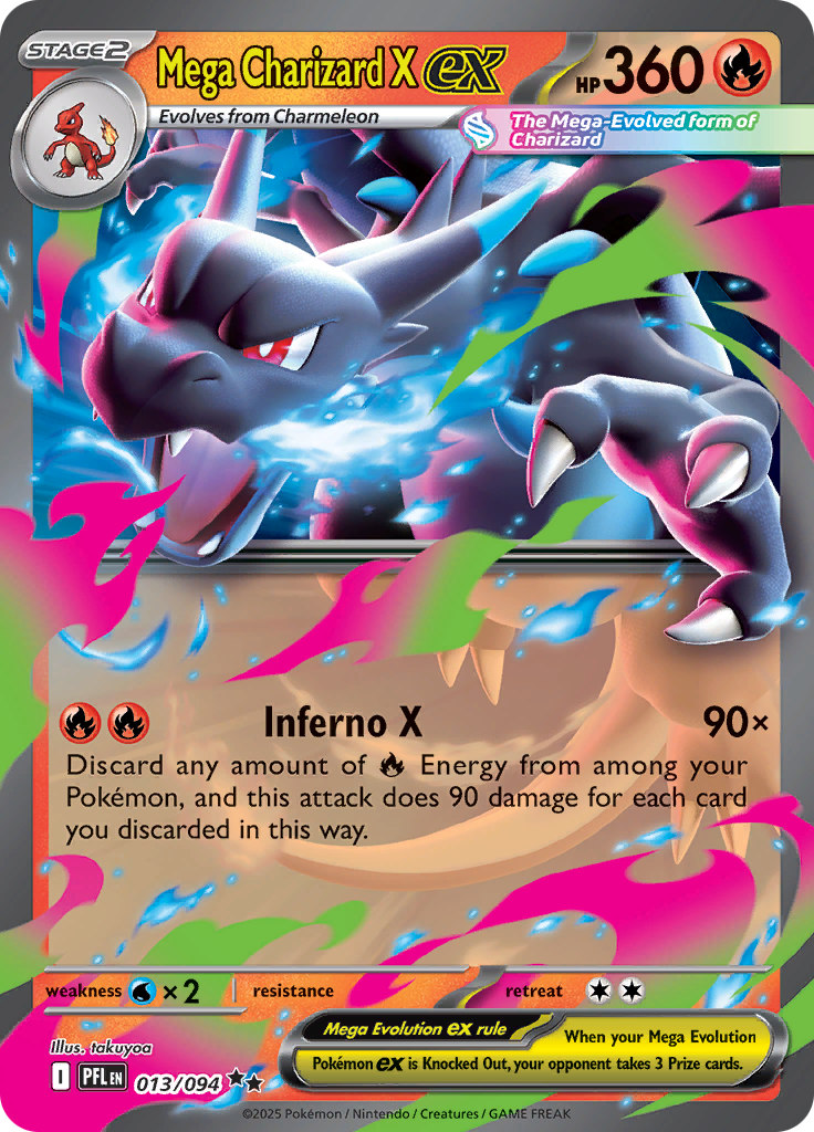 Mega Charizard X ex - 013/094 - Double Rare