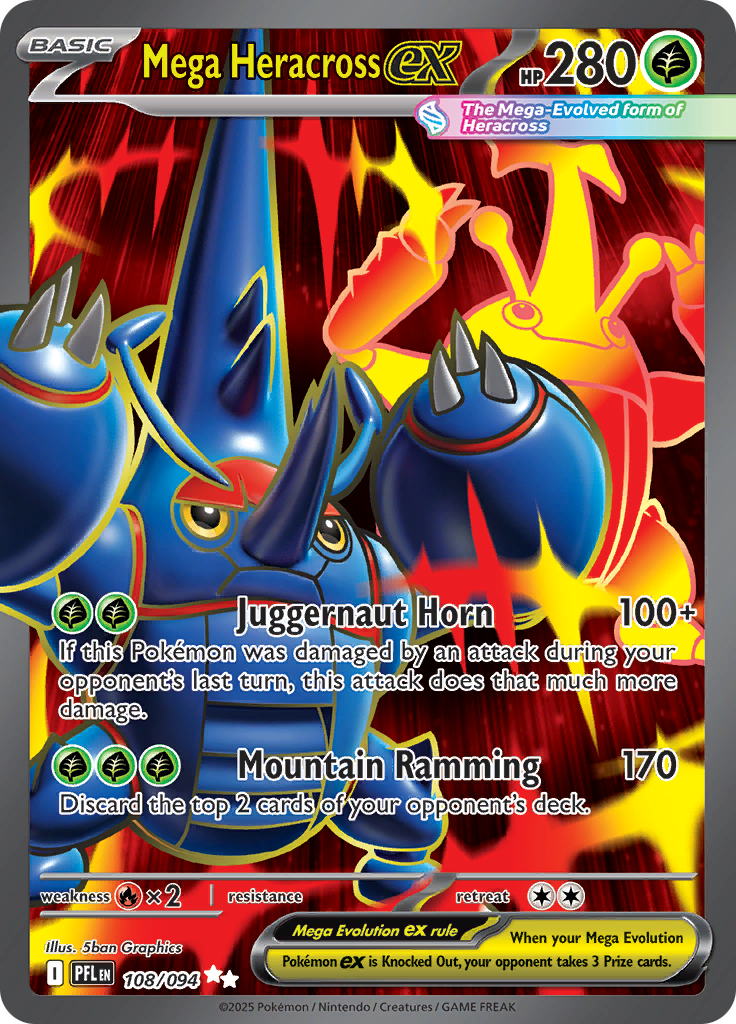 Mega Heracross ex - 108/094 - Ultra Rare