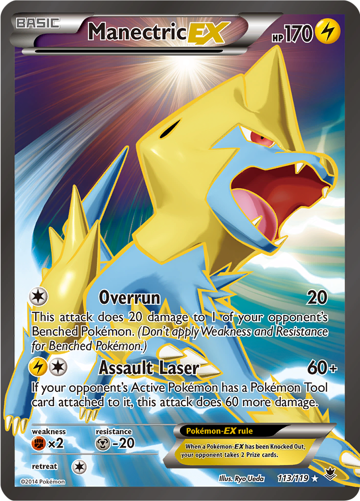 Manectric EX - 113/119 - Full Art Ultra Rare - DMG