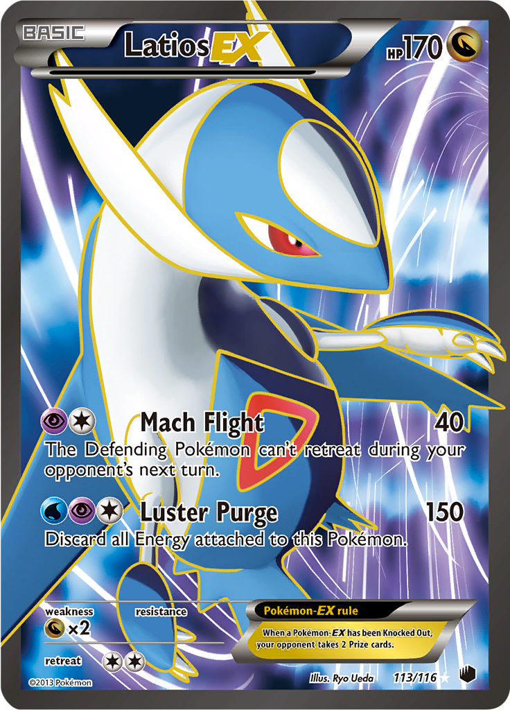 Latios EX - 113/116 - Full Art Ultra Rare - LP