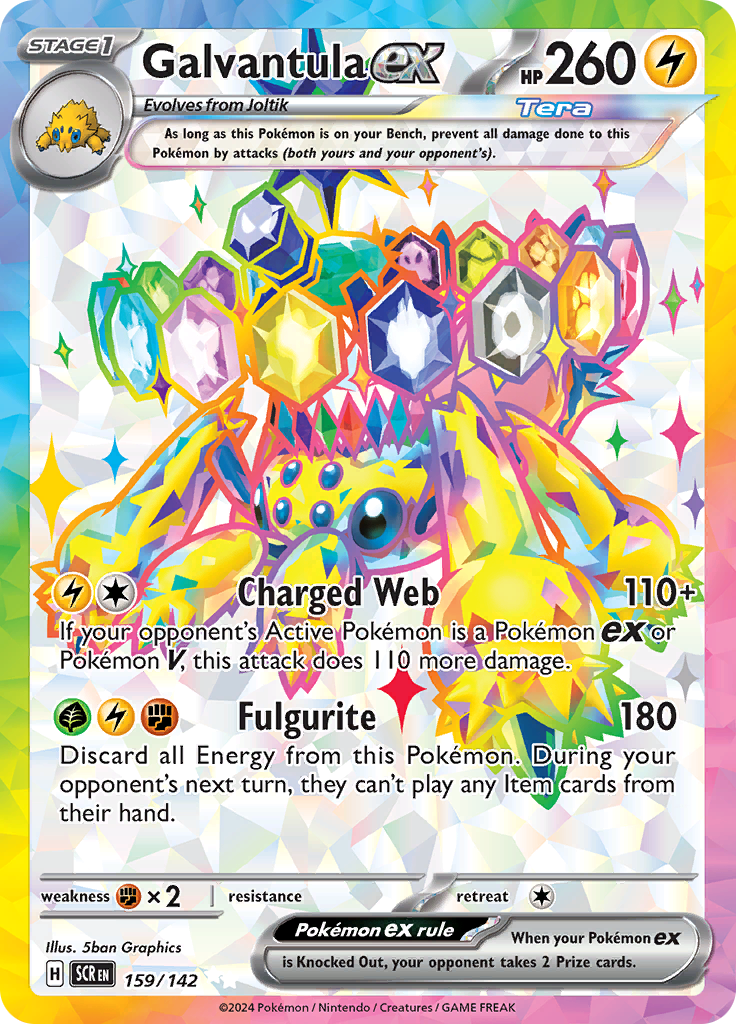 Galvantula ex - 159/142 - Full Art Secret Rare (Español)