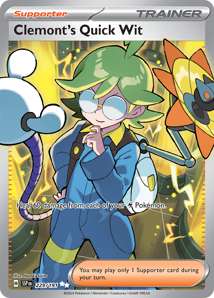 Clemont's Quick Wit - 229/191 - Full Art Secret Rare
