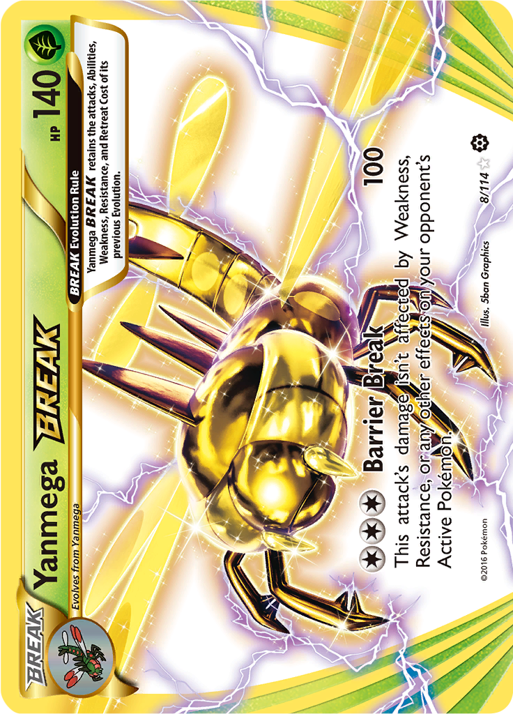 Yanmega Break - 8/114 - Break Rare