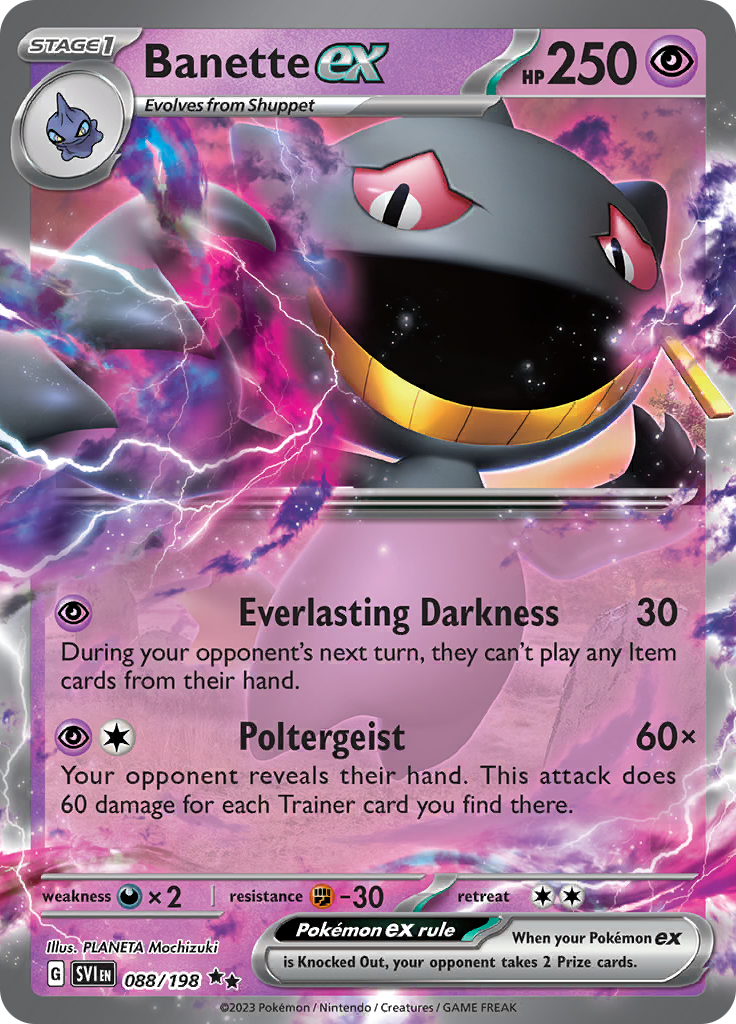 Banette ex - 088/198 - Ultra Rare (Español)